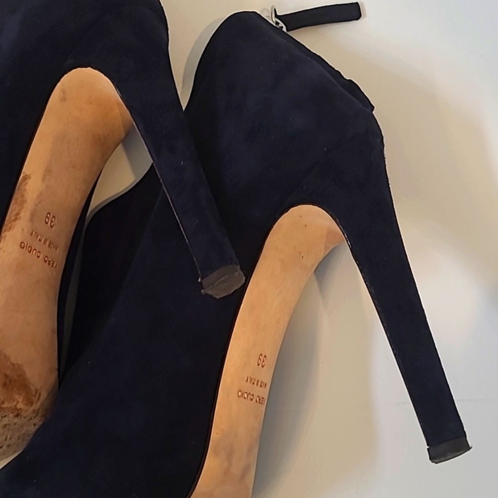 Barneys New York Suede Heeled Booties - Picture 9 of 11